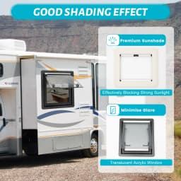 RV Caravan Camper Van Hinged Push-Out Window Ventilation Hatch Karavan Mobile Motor Home Caravan Extrapolated Ventilation Window