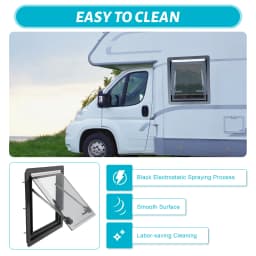 RV Caravan Camper Van Hinged Push-Out Window Ventilation Hatch Karavan Mobile Motor Home Caravan Extrapolated Ventilation Window
