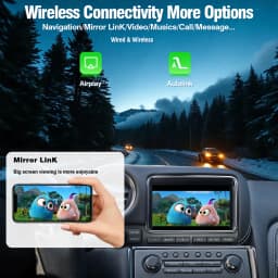 AUTOTOP Wireless CarPlay Retrofit Kit Decoder for Nissan Pathfinder Patrol GTR 370Z Quest 2013-2019 QX60 QX70 Android Auto GPS