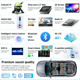 AURAAI X100 AI Carplay Android Car radio For Renault Trafic Opel Vivaro 2010-2014 multimedia 2k 8Core 2.7GHz GPS Screen ADAS 360