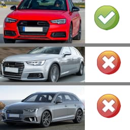 1 Pair Fog Light Grille Compatible with Audi A4 B9 S-LINE S4 Sport 2016 2017 2018 Honeycomb Fog Light Mesh Fog Lamp Cover Black