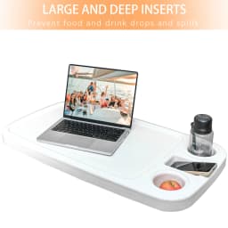 Removable Boat Table, 34X18 inch Rectangular Pontoon Boat Table Marine RV Table Top, Large Top with Built-in Cup Holders Phone
