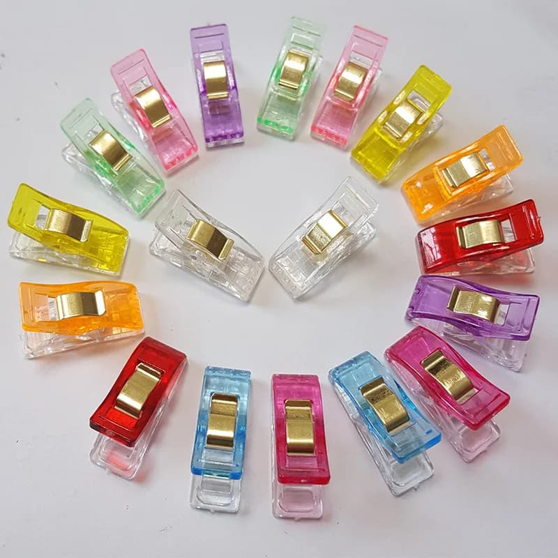 10-50Pcs Sewing Clips Multipurpose Plastic Craft Quilting Binding Clips Crocheting Knitting Safety Clamps DIY Sewing Accessories