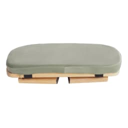 Wooden Meditation Stool, Foldable Kneeling Chair Meditation Bench, Floor Stool Seat for Home, Yoga Use Green