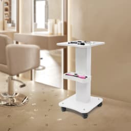Beauty Cart Mobile Beauty Trolley with Storage Basket Wheels for Salon Hospital Hairdresser Beauty Instrument Storage