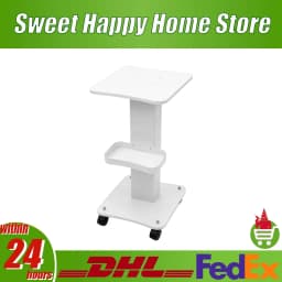 Beauty Cart Mobile Beauty Trolley with Storage Basket Wheels for Salon Hospital Hairdresser Beauty Instrument Storage
