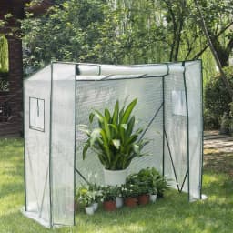 WOLTU Polythene Greenhouse PE Semi-Transparent Flower Vegetables Garden Outdoor Waterproof Tarpaulin Multi-Purpose Plant House