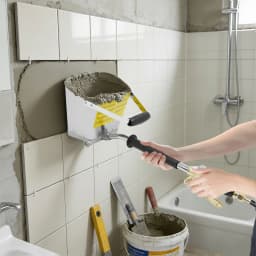 Mortar Plaster Spray Gun, 4 Jets for Cement Mortar, Concrete Mud Spray Gun Tool for Walls and Ceilings
