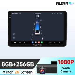 AURAAI 9inch Navigation Car Radio For Opel Zafira B Astra H 2005-2014 Intelligent Systems Carplay 2din Android 14 BT 360 Camera