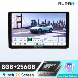 AURAAI 9inch Navigation Car Radio For Opel Zafira B Astra H 2005-2014 Intelligent Systems Carplay 2din Android 14 BT 360 Camera