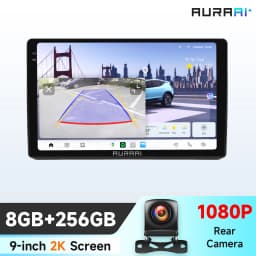 AURAAI 9inch Navigation Car Radio For Opel Zafira B Astra H 2005-2014 Intelligent Systems Carplay 2din Android 14 BT 360 Camera