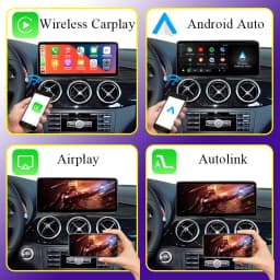 12.3" 2K Wireless CarPlay Andorid Auto For Benz C Class 2011-2018 W204 W205 S205 C204 Car Screen Radio Multimedia Navigation GPS