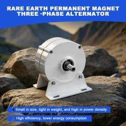 Poland Delivery 1000W Gearless Permanent Magnet Generator Turbine Low-Speed 12V 24V For Water And Wind Power Household