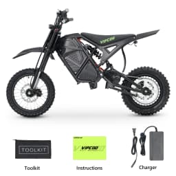 Electric Dirt Bike Vipcoo H3 3500W 48V 23Ah Electric Motorcycle Fat Tire Nitrogen Suspension E Dirt Bike for Teens and Adults