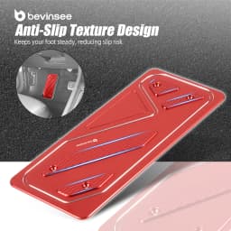 BEVINSEE Foot Rest Pedal Cover LHD for Audi A3 8V RS3 8V, for VW For Golf MK7 MK8 GTI, for SEAT Leon 5F Replaces 5Q1864551A