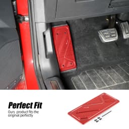 BEVINSEE Foot Rest Pedal Cover LHD for Audi A3 8V RS3 8V, for VW For Golf MK7 MK8 GTI, for SEAT Leon 5F Replaces 5Q1864551A