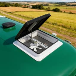Universal Roof Vent Skylight with Screen Window 14x14 Inch Dustproof And Waterproof for RV Standard Size 42x42 Cm