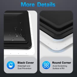 Universal Roof Vent Skylight with Screen Window 14x14 Inch Dustproof And Waterproof for RV Standard Size 42x42 Cm