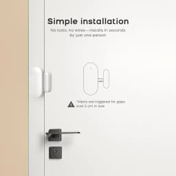 PGST Tuya WiFi Smart Door Window Sensor Wireless Security Alarm System Real-Time Alerts Smart Life App Control for Home Safety