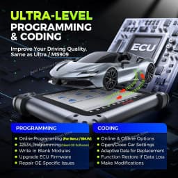 Autel MaxiSYS Elite II PRO Car Diagnostic Scanner Advanced ECU Programming Online Coding Tool, 45+ Services, 2-Year Free Update
