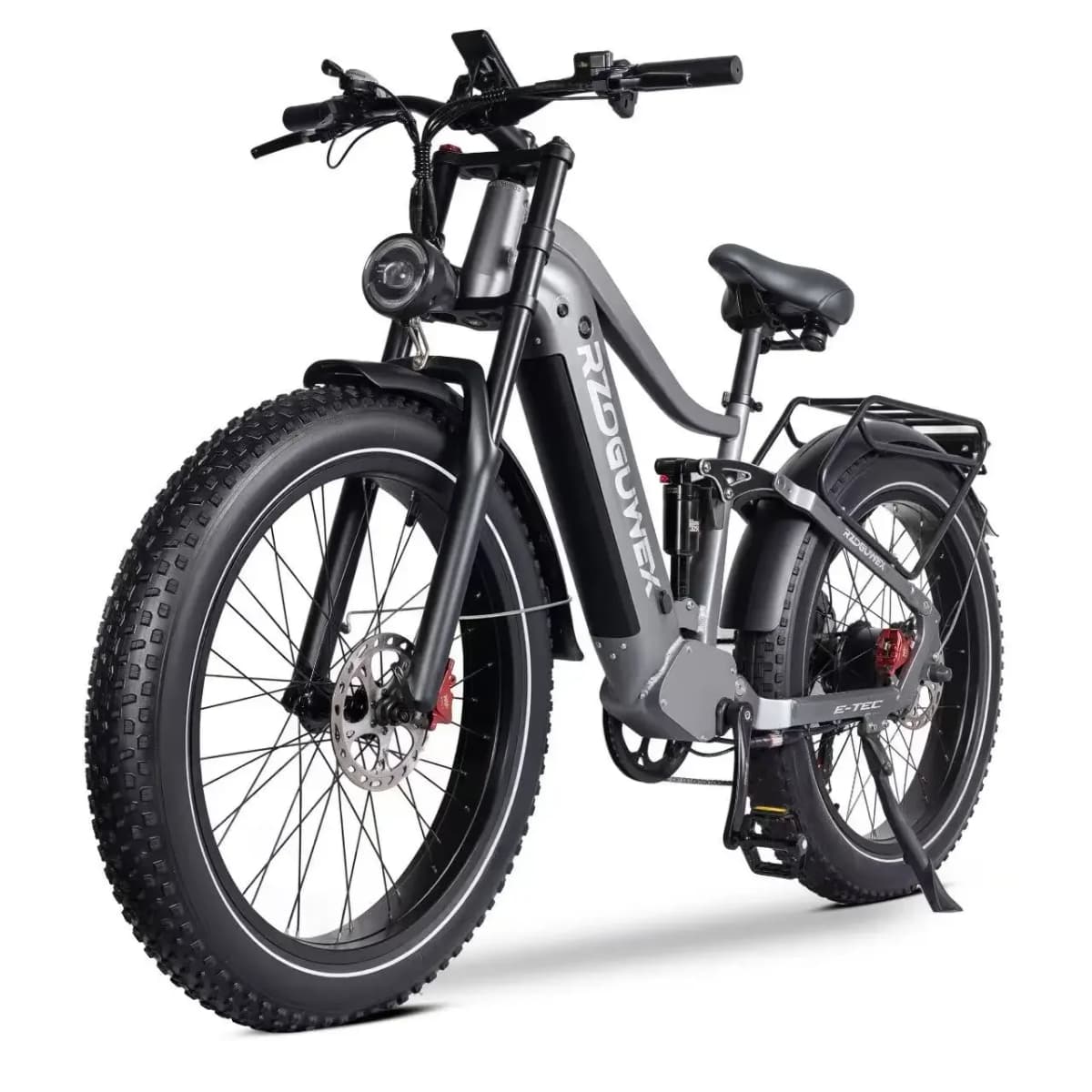 RZOGUWEX S7 Adul tElectric Bicycle E-bike 48V25AH Battery City 26 ”Fat Tire Commuter Electric Bike LCD display