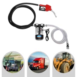 12V/230V High Flow Rate Diesel Transfer Pump, 45/50/60L/Min Diesel Fuel Oil Pump, Adjustable Self Priming Electric Oil Pump Kit