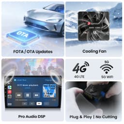 Junsun Wireless CarPlay Android Auto Car Radio For Seat Altea 2004 2005-2015 Toledo 3 GPS Multimedia 2 Din GPS BT Systems Stereo