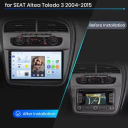 Junsun Wireless CarPlay Android Auto Car Radio For Seat Altea 2004 2005-2015 Toledo 3 GPS Multimedia 2 Din GPS BT Systems Stereo