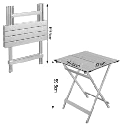 WOLTU Aluminum Folding Camping Table Garden Picnic Table Ultra-light Desk Balcony Side Table Foldable for Indoor Hiking Outdoor