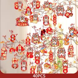 Chinese New Year Hanging Ornament Spring Festival 2026 Decorations Wall Window Hanging Accessories Horse Year Decor