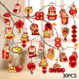 Chinese New Year Hanging Ornament Spring Festival 2026 Decorations Wall Window Hanging Accessories Horse Year Decor