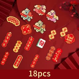 Chinese New Year Hanging Ornament Spring Festival 2026 Decorations Wall Window Hanging Accessories Horse Year Decor