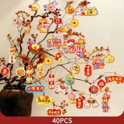 Chinese New Year Hanging Ornament Spring Festival 2026 Decorations Wall Window Hanging Accessories Horse Year Decor