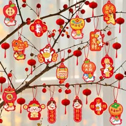 Chinese New Year Hanging Ornament Spring Festival 2026 Decorations Wall Window Hanging Accessories Horse Year Decor