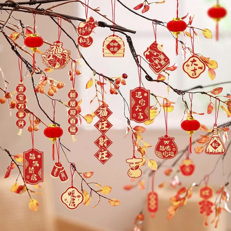 Chinese New Year Hanging Ornament Spring Festival 2026 Decorations Wall Window Hanging Accessories Horse Year Decor