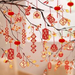 Chinese New Year Hanging Ornament Spring Festival 2026 Decorations Wall Window Hanging Accessories Horse Year Decor