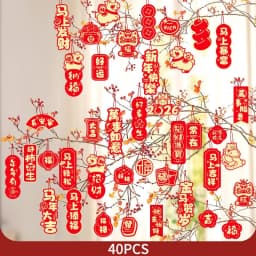 Chinese New Year Hanging Ornament Spring Festival 2026 Decorations Wall Window Hanging Accessories Horse Year Decor
