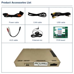Wireless CarPlay for Ford Edge Mustang Sync 2 Android Auto Interface Mirror Link AirPlay Car Play Functions Accessories Interior