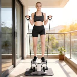 Grey Fitness Stepper Portable Fitness Stepper Fitness Mini Stepper For Home Office Workout Gym For Weight Loss Shaping Etc