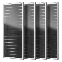 Rvpozwer 12.8V 400W/200W/100W 18BB Rigid Solar Panel Monocrystalline Silicon N-Type Solar Cells Waterproof Camping/Home/RV