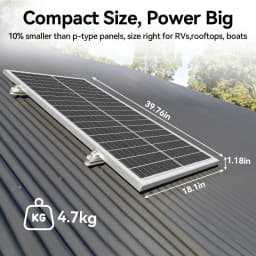 Rvpozwer 12.8V 400W/200W/100W 18BB Rigid Solar Panel Monocrystalline Silicon N-Type Solar Cells Waterproof Camping/Home/RV