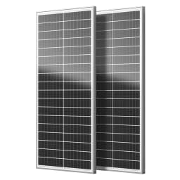 Rvpozwer 12.8V 400W/200W/100W 18BB Rigid Solar Panel Monocrystalline Silicon N-Type Solar Cells Waterproof Camping/Home/RV