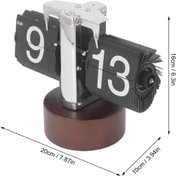 Automatically Flipping Clock with Time Page Turning.Full of Sense of Technology.For Home Decoration.Battery Included as Gift