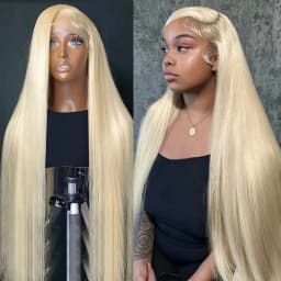 30 32 Inch 200% Density 613 Hd Lace Frontal Wig 13x6 13x4 Blonde Lace Front Wig Brazilian Straight Human Hair Wig Pre Plucked