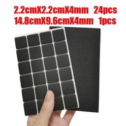 Rubber Pads For Chair Leg Furniture Anti Slip Mat Bumper Damper Self Adhesive Table Feet Protector Floor Protector Pads Hardware