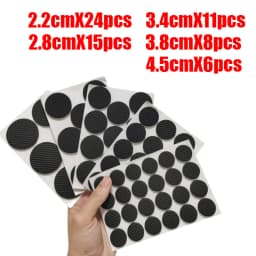 Rubber Pads For Chair Leg Furniture Anti Slip Mat Bumper Damper Self Adhesive Table Feet Protector Floor Protector Pads Hardware