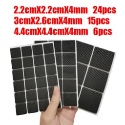 Rubber Pads For Chair Leg Furniture Anti Slip Mat Bumper Damper Self Adhesive Table Feet Protector Floor Protector Pads Hardware