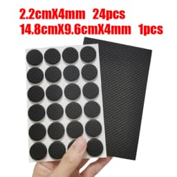 Rubber Pads For Chair Leg Furniture Anti Slip Mat Bumper Damper Self Adhesive Table Feet Protector Floor Protector Pads Hardware