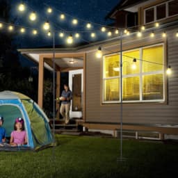 2 PCS Holder Rod for Lighting, 2 PCS Shepherd Sticks, Lighting Stand for Outdoor Use
