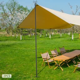 2 PCS Holder Rod for Lighting, 2 PCS Shepherd Sticks, Lighting Stand for Outdoor Use